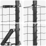 Cerca Euro con 13 Poste Flangados 0.6x50 m Acero Galvanizado | Foro24.es | Tu tienda online para hogar, jardín y más Foro24.es