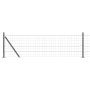Cerca Euro de con 13 Postes Flanchados 0.6x25 m de Acero Galvanizado de , Paneles de vallas - Ref: Foro24-3350975, Precio: 13...