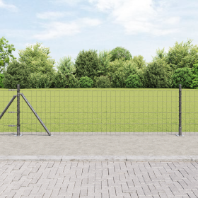 Cerca Euro con 13 Poste Brida 0.4x50 m de Acero Galvanizado de , Paneles de vallas - Ref: Foro24-3350979, Precio: 218,04 €, D...