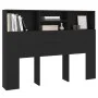 Schwarzes Kopfteilmöbel 140x19x103,5 cm von vidaXL, Kopf- und Fußteile - Ref: Foro24-811863, Preis: 73,86 €, Rabatt: %