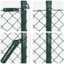 Cercas de Malla con 7 Postes 0.4x10 m Acero Galvanizado Verde | Foro24.es | Tu tienda online para hogar, jardín y más Foro24.es