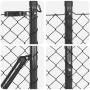 Cerca de Cadena con 7 Postes Flangados 1.6x10 m Acero Galvanizado | Foro24.es | Tu tienda online para hogar, jardín y más Foro24.es