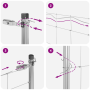 Cerca de Campo 0.8x25 m Acero Galvanizado by , fence panels - Ref: Foro24-3351336, Price: 95,31 €, Discount: %