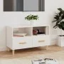 Mueble de TV madera contrachapada blanco brillo 80x36x50 cm de vidaXL, Muebles TV - Ref: Foro24-812588, Precio: 67,40 €, Desc...