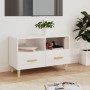 TV-Ständer aus Sperrholz weiß glänzend 80x36x50 cm von vidaXL, TV-Möbel - Ref: Foro24-812588, Preis: 68,24 €, Rabatt: %