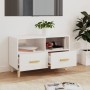 TV-Ständer aus Sperrholz weiß glänzend 80x36x50 cm von vidaXL, TV-Möbel - Ref: Foro24-812588, Preis: 68,24 €, Rabatt: %