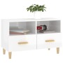 TV-Ständer aus Sperrholz weiß glänzend 80x36x50 cm von vidaXL, TV-Möbel - Ref: Foro24-812588, Preis: 68,24 €, Rabatt: %