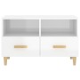 TV-Ständer aus Sperrholz weiß glänzend 80x36x50 cm von vidaXL, TV-Möbel - Ref: Foro24-812588, Preis: 68,24 €, Rabatt: %