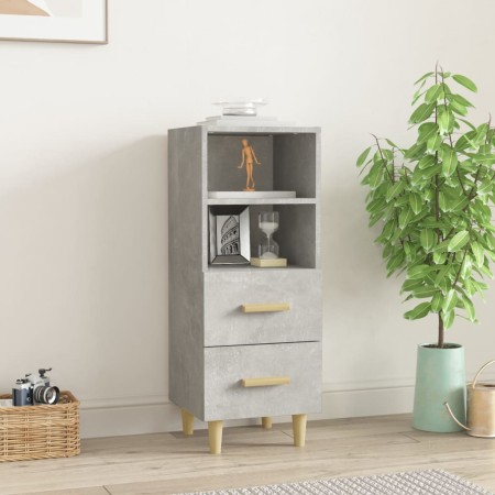 Gray concrete plywood sideboard 34.5x34x90 cm by vidaXL, Sideboards - Ref: Foro24-812361, Price: 57,54 €, Discount: %