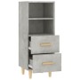Gray concrete plywood sideboard 34.5x34x90 cm by vidaXL, Sideboards - Ref: Foro24-812361, Price: 57,54 €, Discount: %