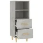 Gray concrete plywood sideboard 34.5x34x90 cm by vidaXL, Sideboards - Ref: Foro24-812361, Price: 56,82 €, Discount: %
