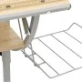 Gray and oak wood and steel drawing table 110x53x(58-87) cm by vidaXL, Desks - Ref: Foro24-340930, Price: 72,25 €, Discount: %