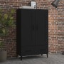 Black engineered wood sideboard 70x31x115 cm by vidaXL, Sideboards - Ref: Foro24-812574, Price: 100,19 €, Discount: %