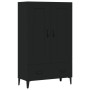 Black engineered wood sideboard 70x31x115 cm by vidaXL, Sideboards - Ref: Foro24-812574, Price: 100,19 €, Discount: %