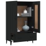 Black engineered wood sideboard 70x31x115 cm by vidaXL, Sideboards - Ref: Foro24-812574, Price: 100,19 €, Discount: %