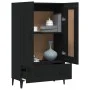 Black engineered wood sideboard 70x31x115 cm by vidaXL, Sideboards - Ref: Foro24-812574, Price: 98,59 €, Discount: %