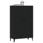Black engineered wood sideboard 70x31x115 cm by vidaXL, Sideboards - Ref: Foro24-812574, Price: 100,19 €, Discount: %