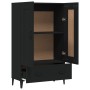 Black engineered wood sideboard 70x31x115 cm by vidaXL, Sideboards - Ref: Foro24-812574, Price: 100,19 €, Discount: %