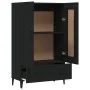 Black engineered wood sideboard 70x31x115 cm by vidaXL, Sideboards - Ref: Foro24-812574, Price: 98,59 €, Discount: %