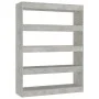 Betongraues Regal/Raumteiler 100x30x135 cm von vidaXL, Bücherregale und Regale - Ref: Foro24-811758, Preis: 68,12 €, Rabatt: %