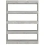Concrete gray shelving/space divider 100x30x135 cm by vidaXL, Bookcases and shelves - Ref: Foro24-811758, Price: 68,12 €, Dis...