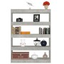 Betongraues Regal/Raumteiler 100x30x135 cm von vidaXL, Bücherregale und Regale - Ref: Foro24-811758, Preis: 68,72 €, Rabatt: %