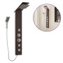 Sistema de panel de ducha vidrio marrón by vidaXL, Jet nozzles for bathtubs and showers - Ref: Foro24-151417, Price: 169,57 €...