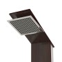 Sistema de panel de ducha vidrio marrón by vidaXL, Jet nozzles for bathtubs and showers - Ref: Foro24-151417, Price: 169,57 €...