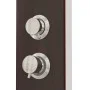 Sistema de panel de ducha vidrio marrón by vidaXL, Jet nozzles for bathtubs and showers - Ref: Foro24-151417, Price: 166,28 €...