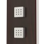 Sistema de panel de ducha vidrio marrón by vidaXL, Jet nozzles for bathtubs and showers - Ref: Foro24-151417, Price: 169,57 €...