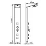 Sistema de panel de ducha vidrio marrón by vidaXL, Jet nozzles for bathtubs and showers - Ref: Foro24-151417, Price: 166,28 €...