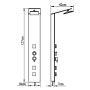 Sistema de panel de ducha vidrio marrón by vidaXL, Jet nozzles for bathtubs and showers - Ref: Foro24-151417, Price: 169,57 €...