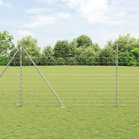 Cerca de Campo 1.6x25 m de Acero Galvanizado
