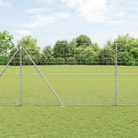 Cerca de Campo 1.6x25 m de Acero Galvanizado