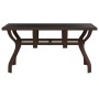 Gartentisch Stahl und Glas braun und schwarz 140x70x70 cm von vidaXL, Gartentische - Ref: Foro24-318772, Preis: 164,17 €, Rab...