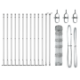 Cerca de Campo 0.8x25 m de Acero Galvanizado de , Paneles de vallas - Ref: Foro24-3351501, Precio: 113,49 €, Descuento: %