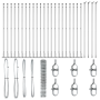 Cerca de Campo 1.2x50 m de Acero Galvanizado de , Paneles de vallas - Ref: Foro24-3351539, Precio: 268,64 €, Descuento: %