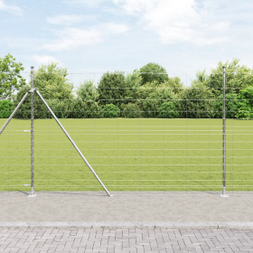 Cerca de Campo 1.6x50 m de Acero Galvanizado