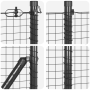 Set de Poste de Cerca Juego de 2 Gris Acero 25 x 0.5 m Duradero by , fence panels - Ref: Foro24-3351834, Price: 83,54 €, Disc...