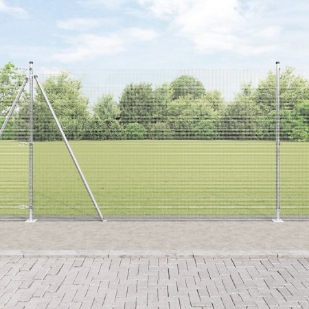 Cerca de Alambre Soldado con 7 Postes con Brida 1.5x10 m de Acero Galvanizado | Foro24.es | Tu tienda online para hogar, jardín y más Foro24.es