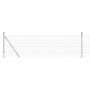 Cerca de Alambre Soldado con 13 Postes Flangidos 0.5x100 m Acero Galvanizado de , Paneles de vallas - Ref: Foro24-3352372, Pr...