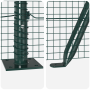 Cerca de Alambre Soldado con 13 Postes Flanged Verde 1.2x25 m Acero | Foro24.es | Tu tienda online para hogar, jardín y más Foro24.es
