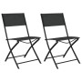 3-teiliger Bistrotisch und Stühle aus schwarzem Stahl von vidaXL, Gartensets - Ref: Foro24-318765, Preis: 105,85 €, Rabatt: %