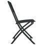 3-teiliger Bistrotisch und Stühle aus schwarzem Stahl von vidaXL, Gartensets - Ref: Foro24-318765, Preis: 105,85 €, Rabatt: %