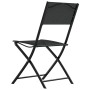 3-teiliger Bistrotisch und Stühle aus schwarzem Stahl von vidaXL, Gartensets - Ref: Foro24-318765, Preis: 105,85 €, Rabatt: %