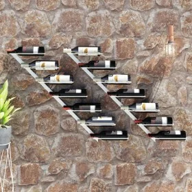 Wandweinregal für 7 Flaschen, 2 Einheiten, Weißmetall von vidaXL, Weinregale - Ref: Foro24-340898, Preis: 58,99 €, Rabatt: %
