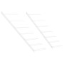 Botellero de pared para 7 botellas 2 unidades metal blanco de vidaXL, Botelleros - Ref: Foro24-340898, Precio: 59,98 €, Descu...