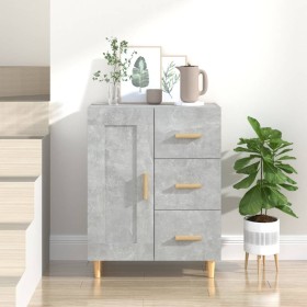 Gray concrete plywood sideboard 69.5x34x90 cm by vidaXL, Sideboards - Ref: Foro24-812226, Price: 86,43 €, Discount: %