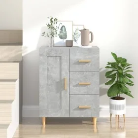 Sperrholz Sideboard Beton grau 69,5x34x90 cm von vidaXL, Sideboards - Ref: Foro24-812226, Preis: 85,39 €, Rabatt: %
