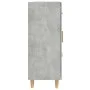 Gray concrete plywood sideboard 69.5x34x90 cm by vidaXL, Sideboards - Ref: Foro24-812226, Price: 85,39 €, Discount: %